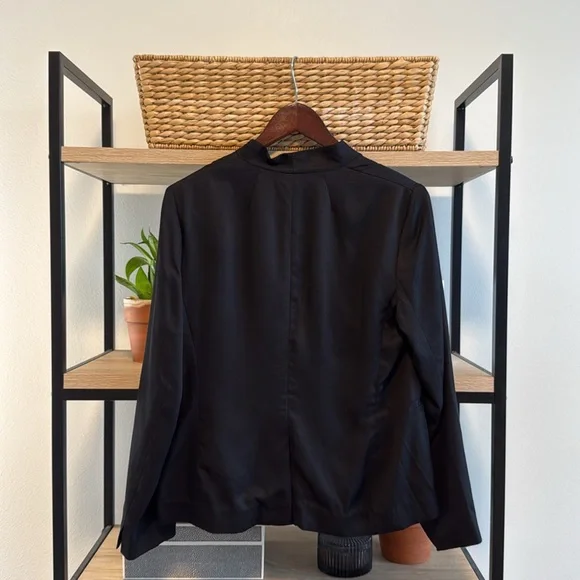 NWT J. Crew Black Going Out Blazer Gramercy Twill Open Front BK027, 8 - Picture 7 of 9